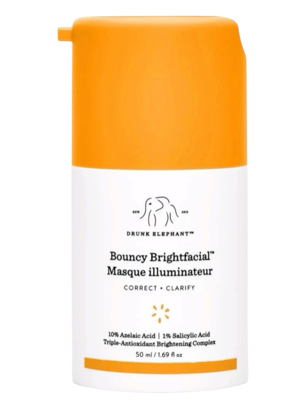 Drunk Elephant Bouncy Brightfacial Masque 50ml 1.69oz New Sealed